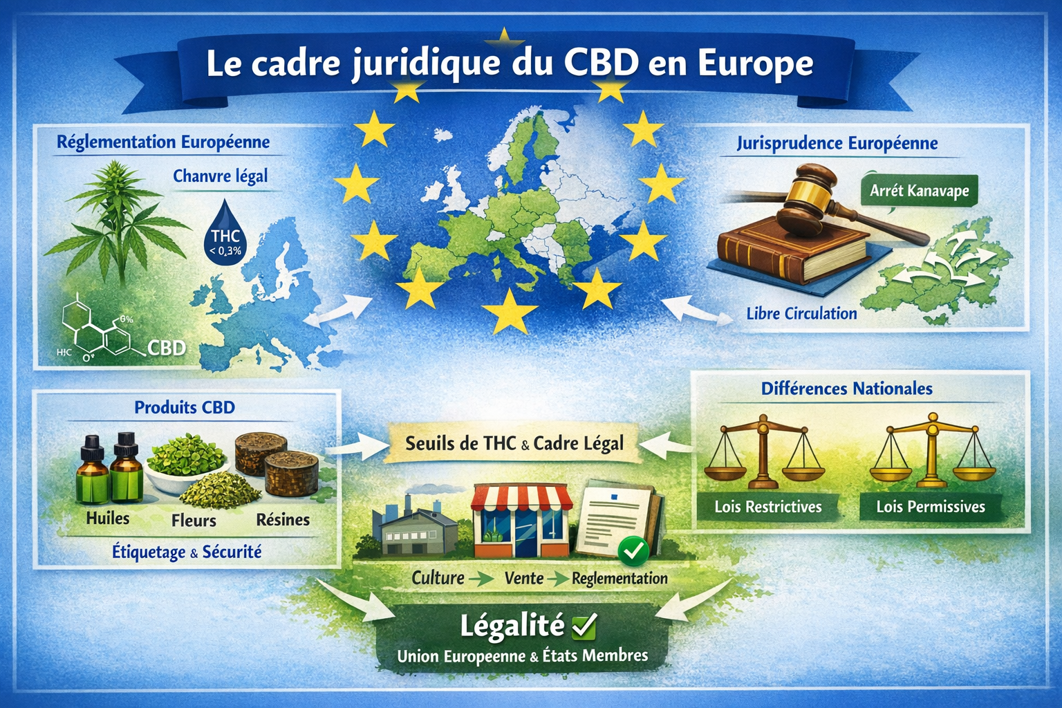 Le cadre juridique du CBD en Europe