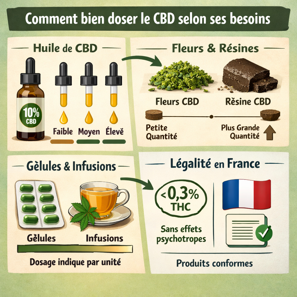 Comment bien doser le CBD selon ses besoins Comment bien doser le CBD selon ses besoins