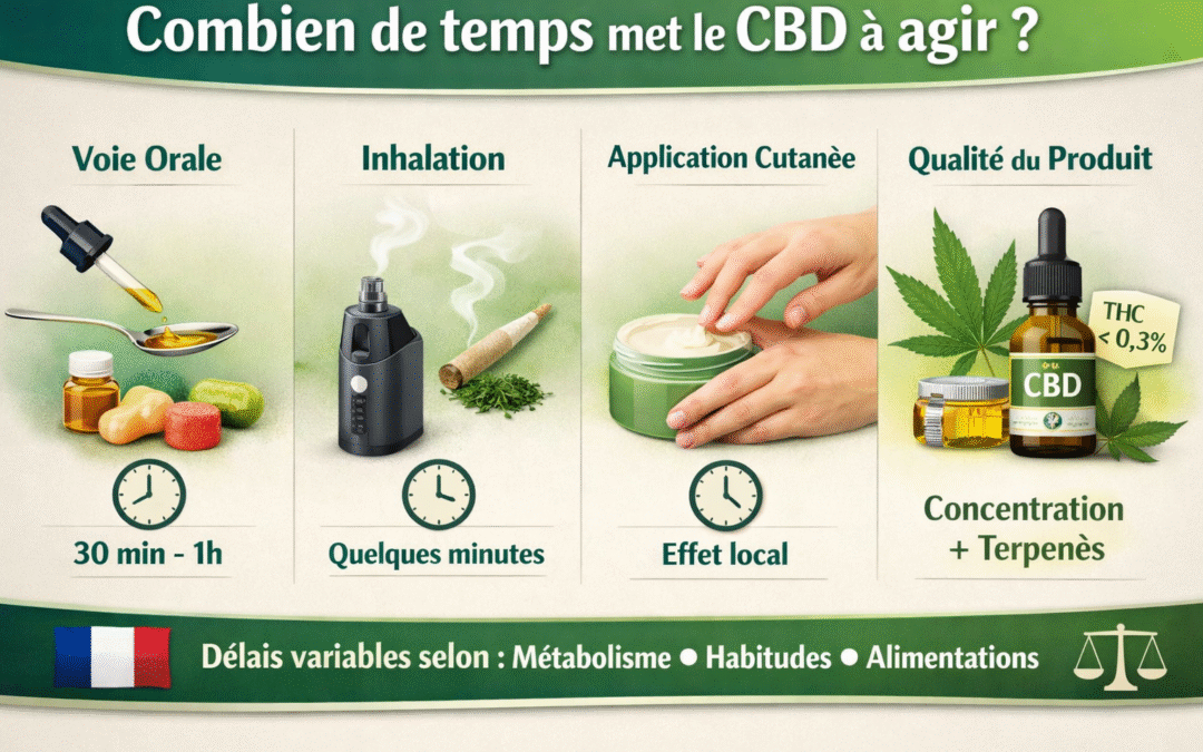 Combien de temps met le CBD à agir ?