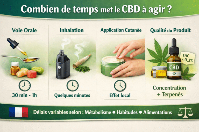 Combien de temps met le CBD à agir ?
