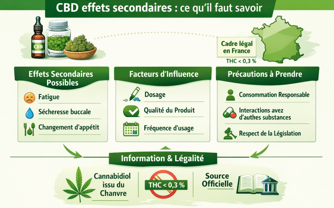 CBD effets secondaires : ce qu’il faut savoir