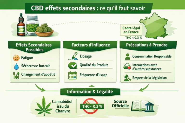 CBD effets secondaires : ce qu’il faut savoir
