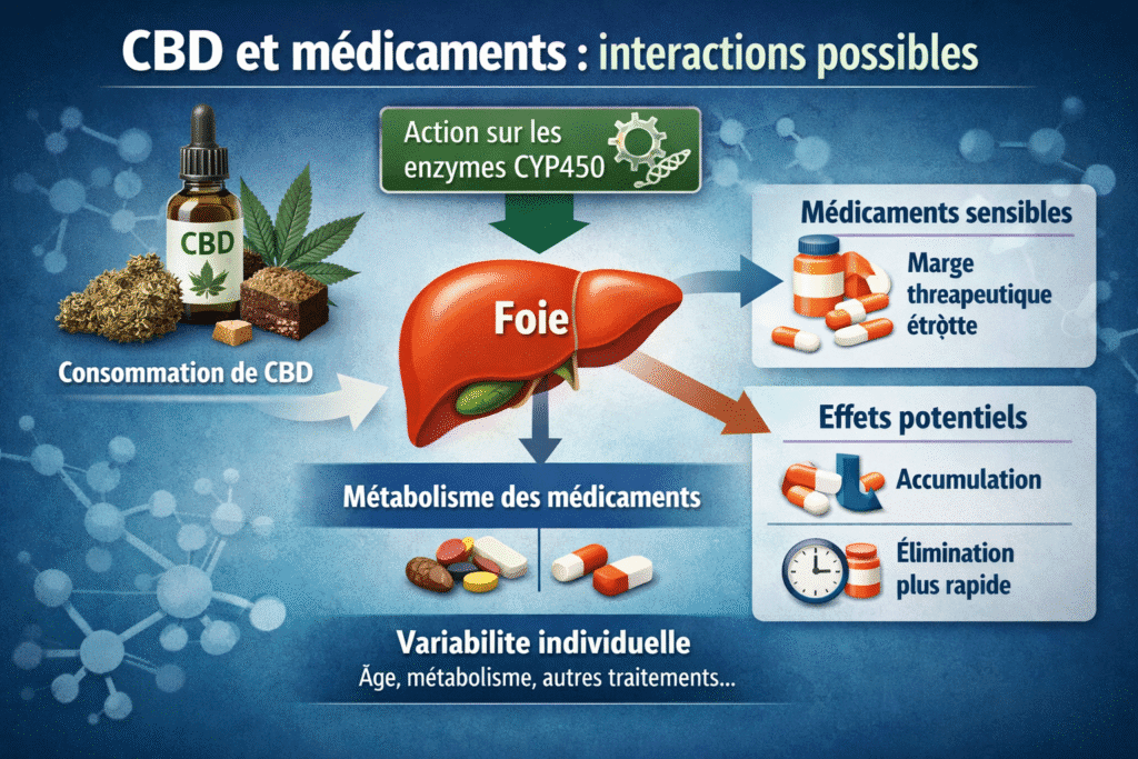 CBD et médicaments : interactions possibles