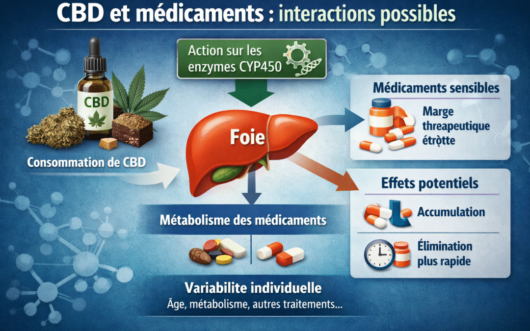 CBD et médicaments : interactions possibles