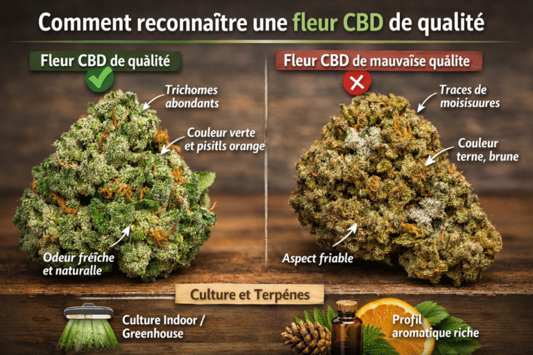 Comment reconnaître une fleur CBD de qualité