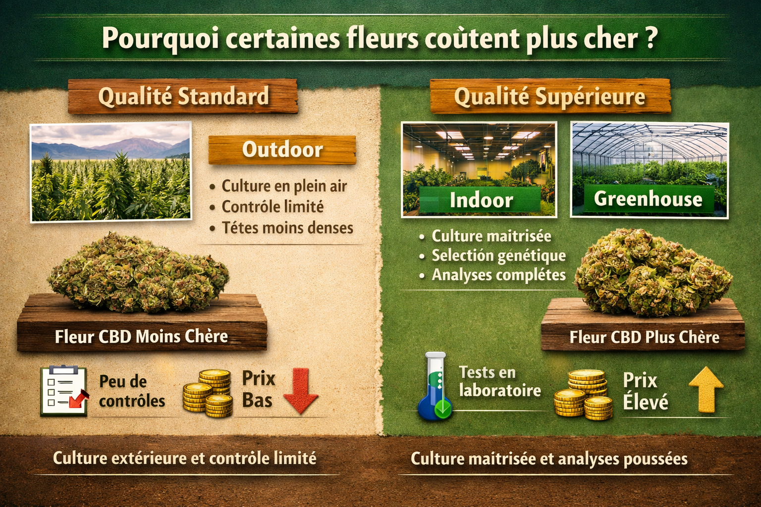 Pourquoi certaines fleurs coûtent plus cher | CBD