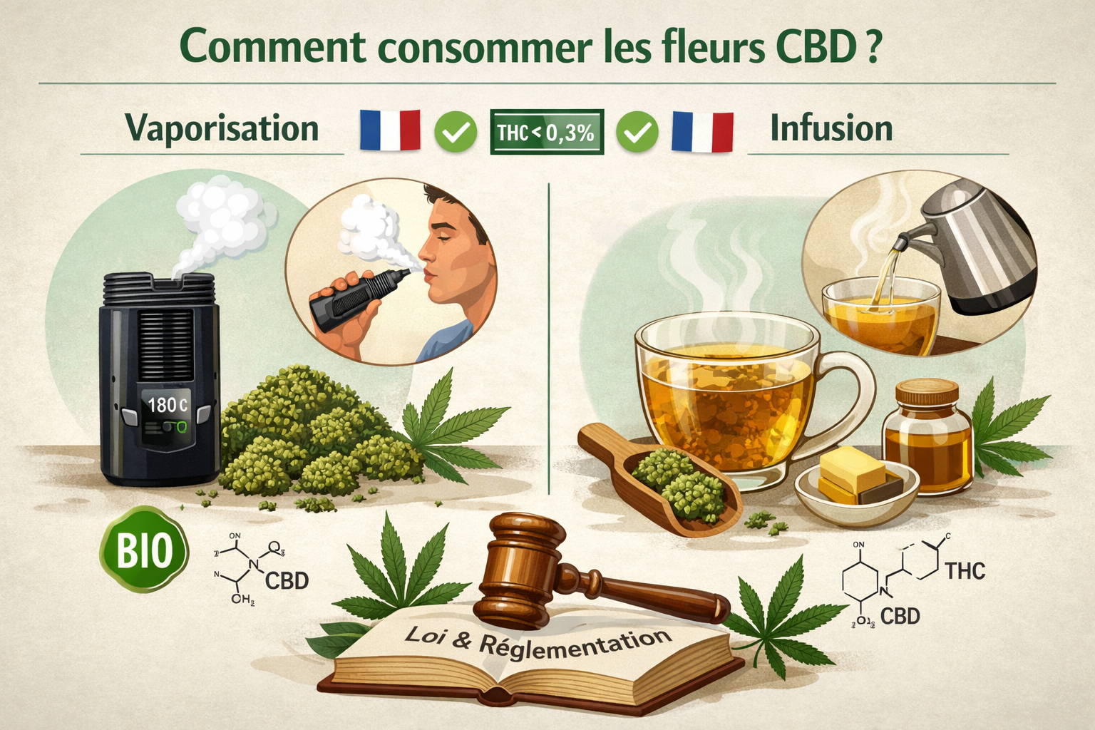 Comment consommer les fleurs CBD ?
