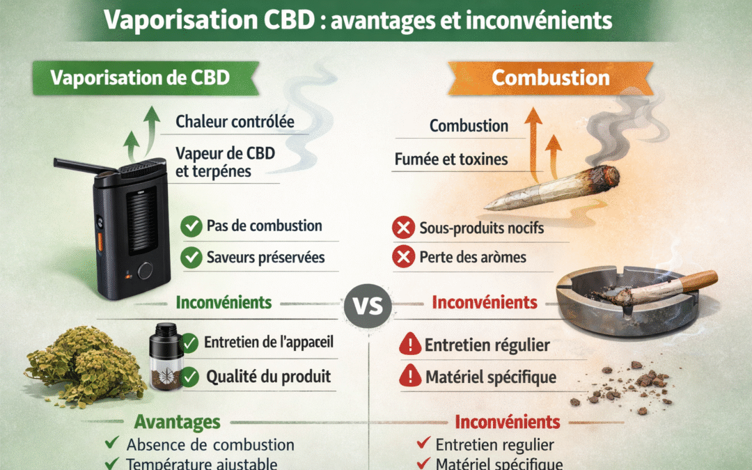Vaporisation CBD : avantages et inconvénients