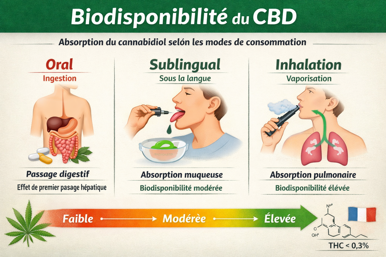 Biodisponibilité du CBD