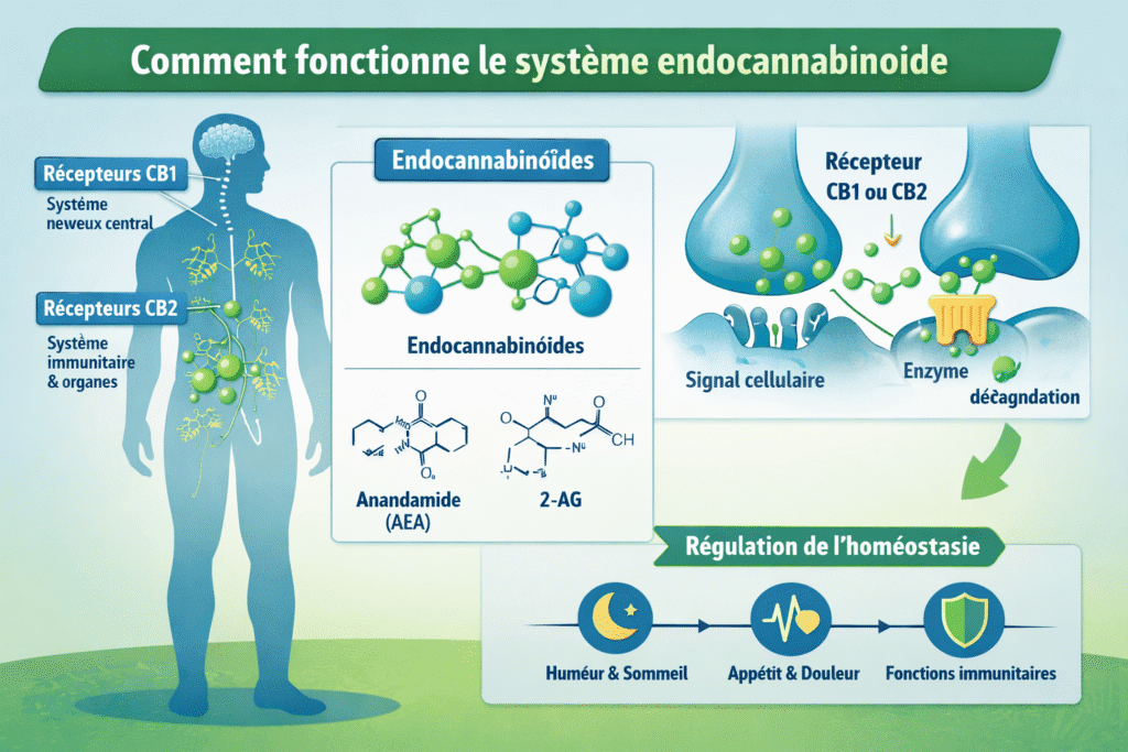 Comment fonctionne le système endocannabinoïde