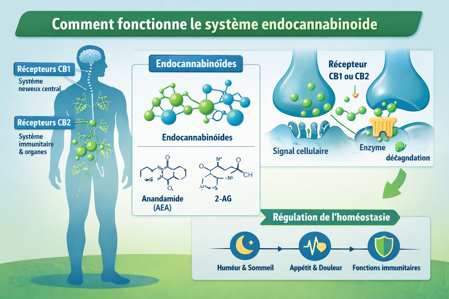 Comment fonctionne le système endocannabinoïde