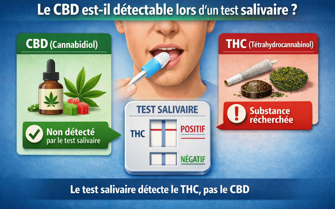 Le CBD est-il détectable lors d’un test salivaire ?