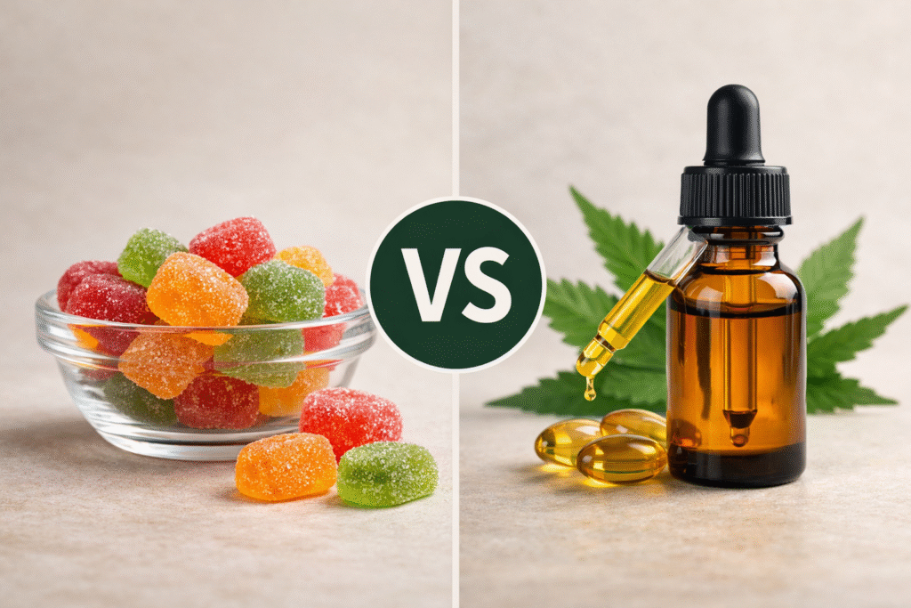 Gummies vs huile CBD