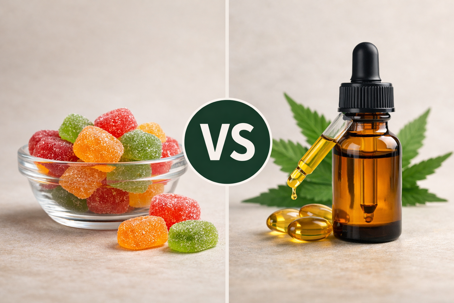 Gummies vs huile CBD