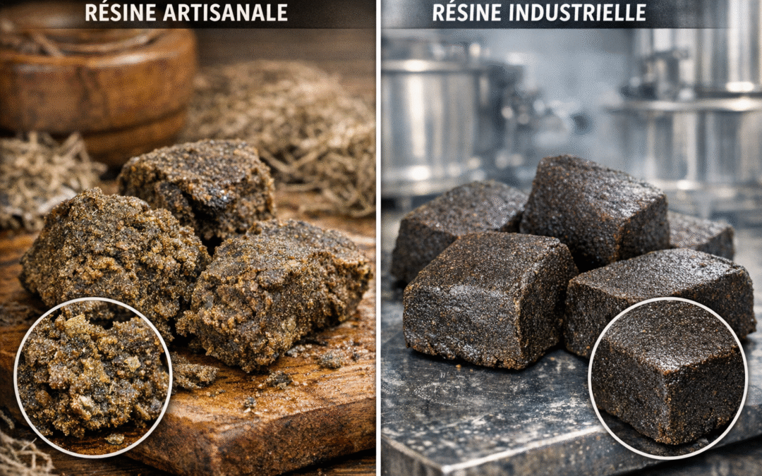 Résine artisanale vs industrielle