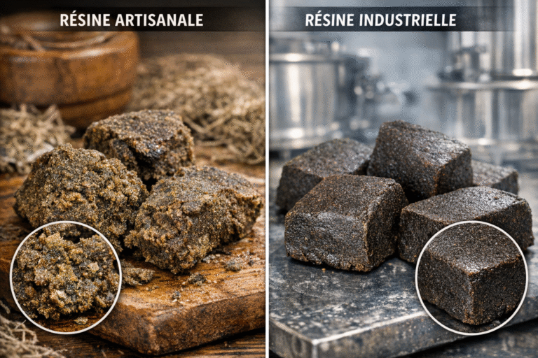 Résine artisanale vs industrielle