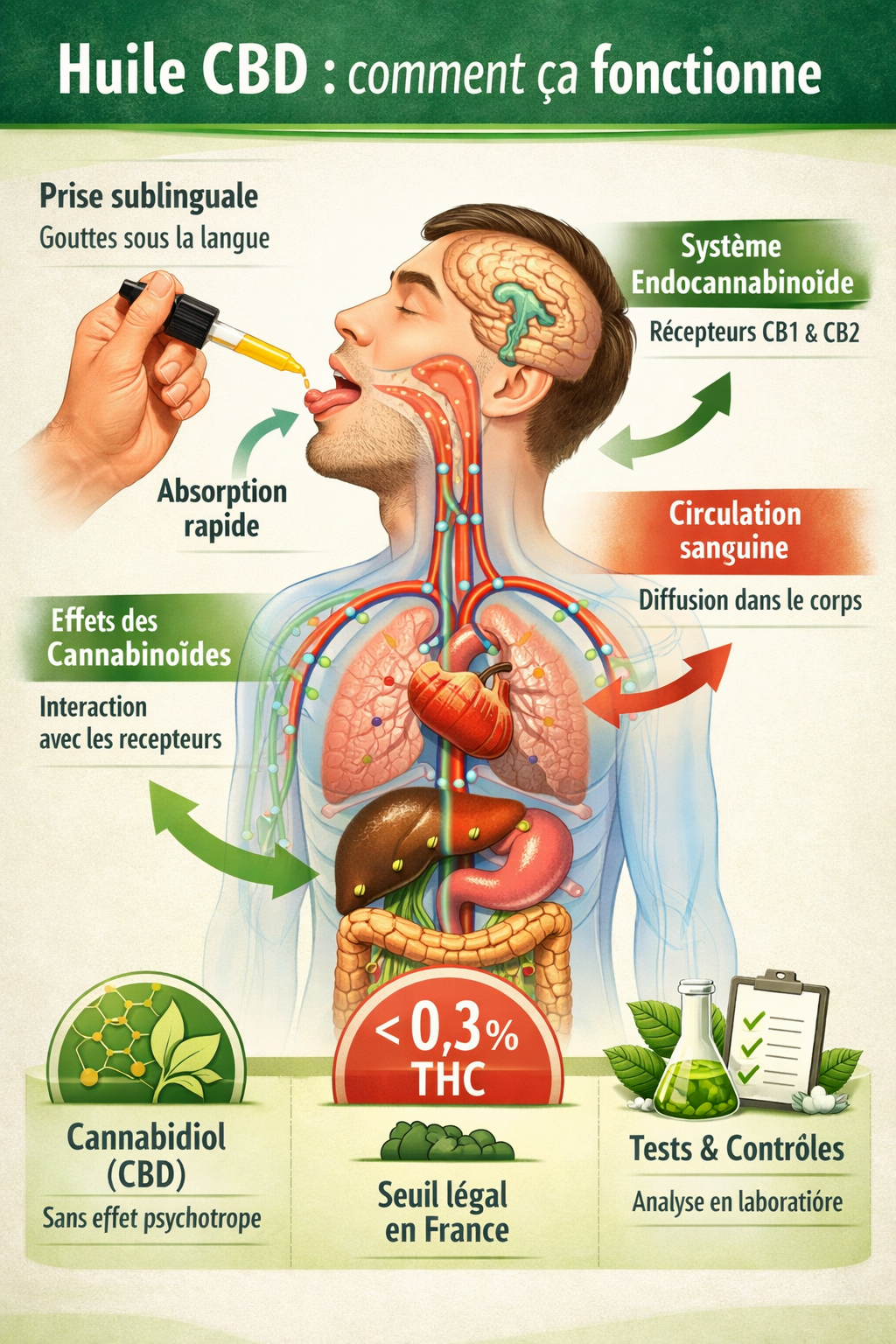 Huile CBD : comment ça fonctionne
