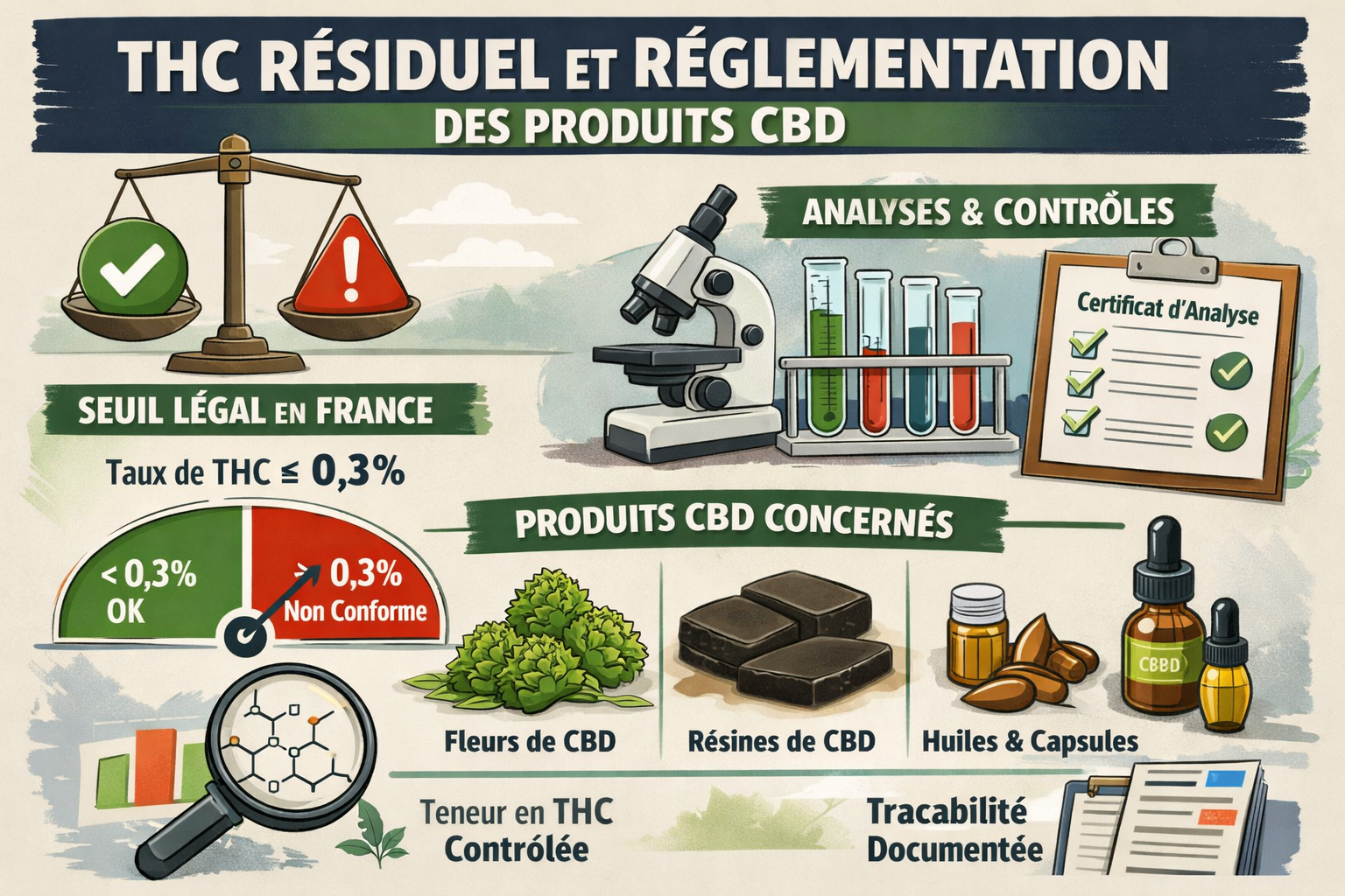 THC résiduel et réglementation THC résiduel et réglementation