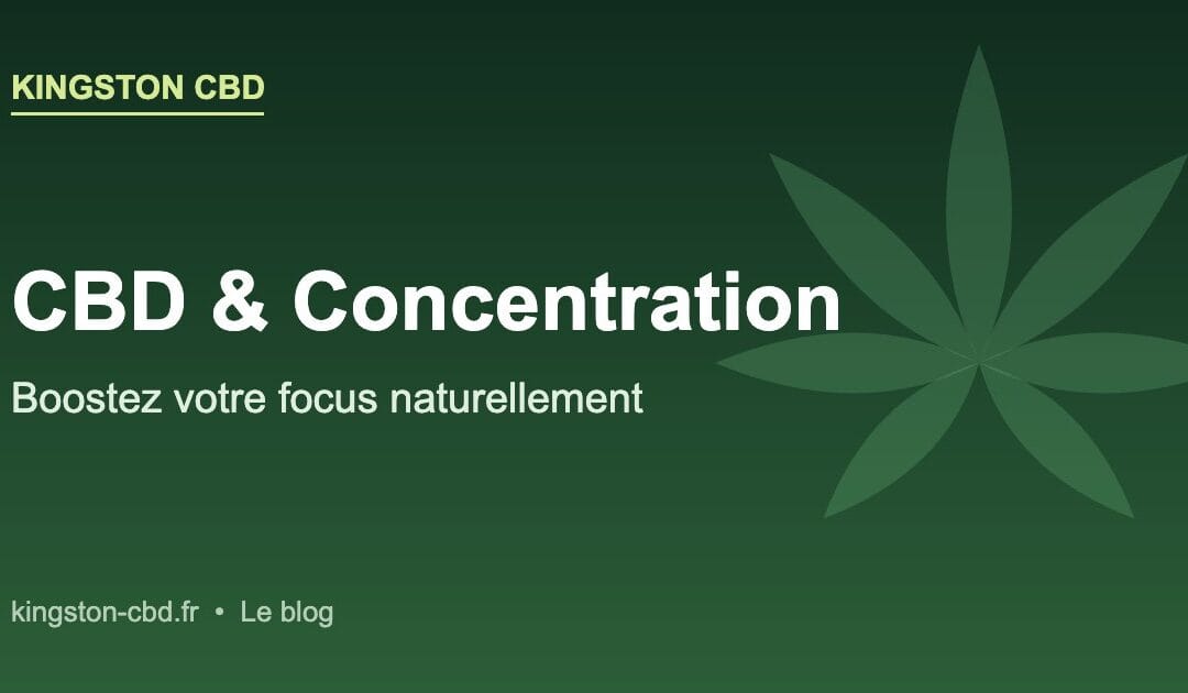 CBD et concentration : booster sa productivité sans carburer au café