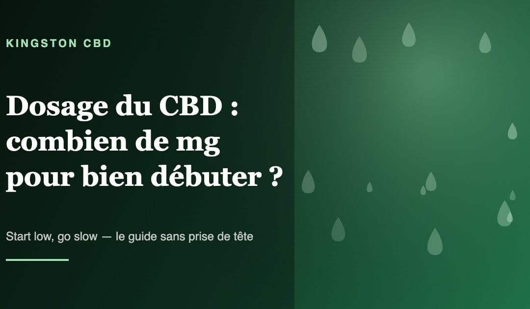 Dosage du CBD : combien de mg prendre pour bien débuter ?
