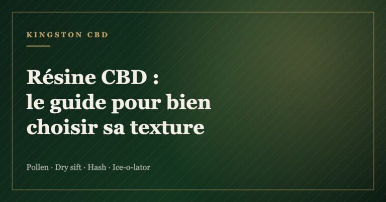 Résine CBD : pollen, dry sift ou ice-o-lator ? Le guide pour bien choisir